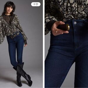 AG Adriano Goldschmied High Rise Dark Indigo Jeans